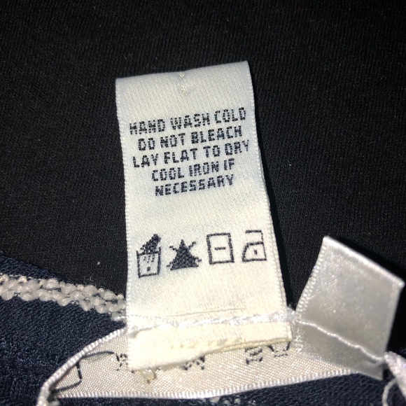 Max Studio Navy and White Scallop Skirt Size Large - Picture 4 of 4